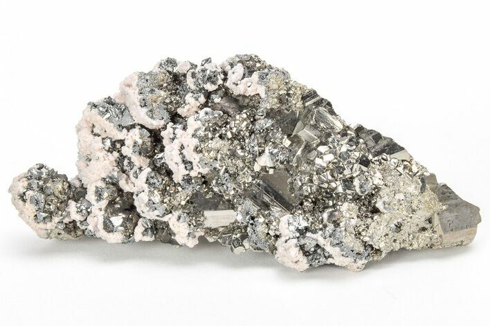 Pyrite, Sphalerite, and Calcite Association - Peru #213602